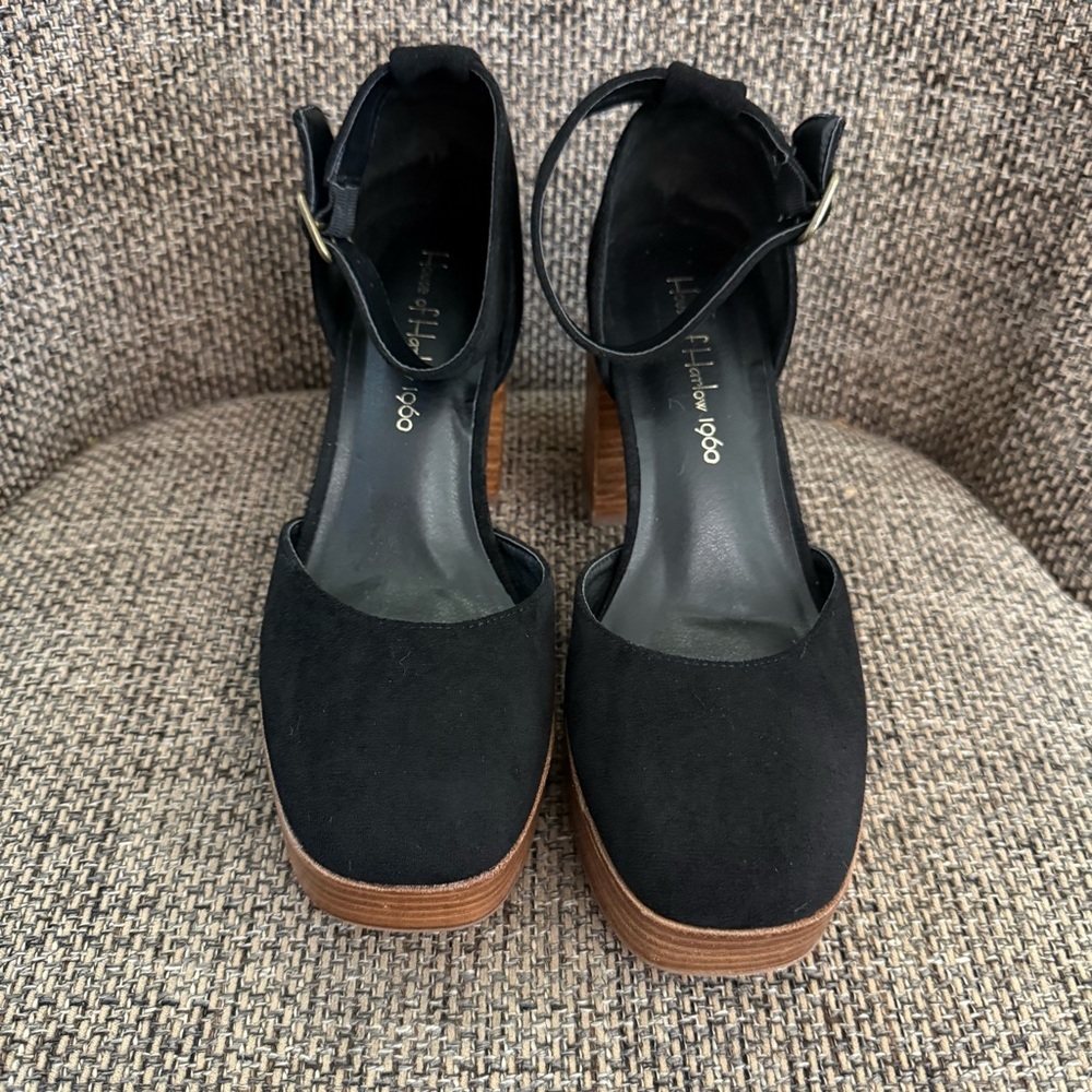 House of Harlow Tanner Heeled Sandal‎ Size 7 1/2 EUC Platform